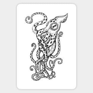 Octopus modern art Magnet